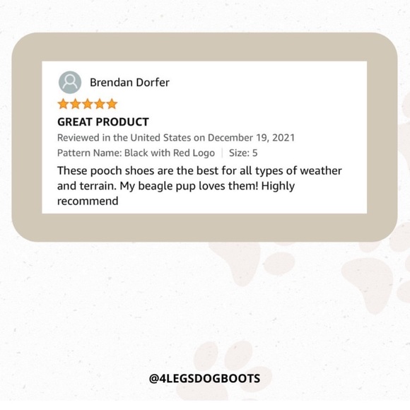 4Legs Dog Slip-On Waterproof with Rugged Anti-Slip Light Rubber Sole booties! - Picture 11 of 11